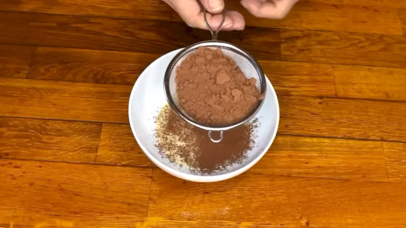 Trufas de chocolate con leche condensada Paso 1
